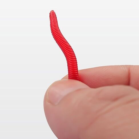 100PCS Lua Fake Bait Red Worm Earthworm Luminous Soft Bait - Great for Fishing in Saudi Arabia