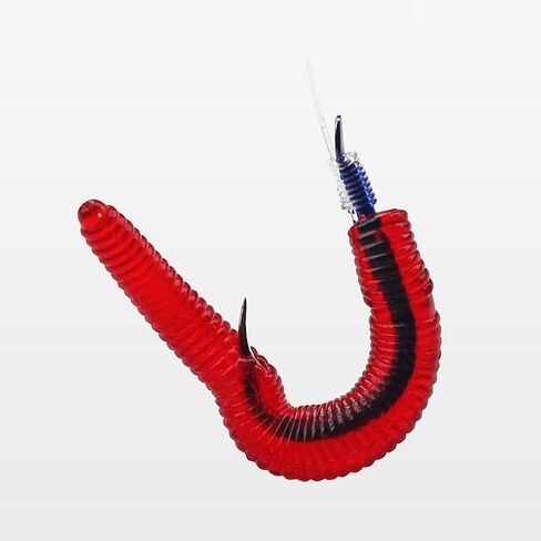 100PCS Lua Fake Bait Red Worm Earthworm Luminous Soft Bait - Great for Fishing in Saudi Arabia
