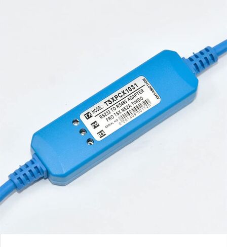 TSXPCX1031 لكابل برمجة Twido Series PLC خط تنزيل RS232 منفذ تسلسلي مطلي بالذهب (أزرق 3 متر) in Kuwait