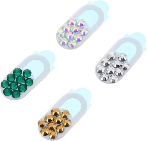 TEHAUX 4pcs Rhinestone Webcam Cover Slide Privacy Protector for Camera Lightweight and Easy to Install Compatible with Laptops and Phones Stylish Decorative Shield in Saudi Arabia