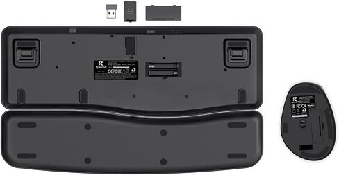 Redragon BS7162 Wireless Keyboard and Mouse Combo, 108 Keys 2.4Ghz Wireless Low-Profile Membrane Keyboard w/Sloping Comfy Design, Wrist Rest, 4000 DPI Max Ergonomic Mouse in Saudi Arabia