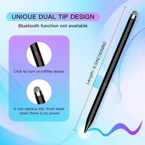 2in1 Stylus for AMZ Fire Tablet, Pen for Fire Max 11, Fire HD 10 All Tablets, Fast Charge, Tilt Sensitivity, Precision Touch Screen Pencil (Black) in Saudi Arabia