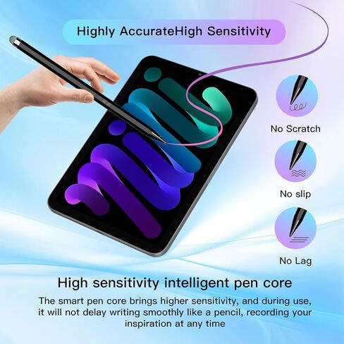 2in1 Stylus for AMZ Fire Tablet, Pen for Fire Max 11, Fire HD 10 All Tablets, Fast Charge, Tilt Sensitivity, Precision Touch Screen Pencil (Black) in Saudi Arabia