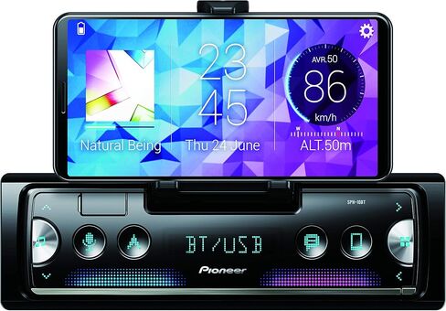جهاز استقبال مزامنة ذكي PIONEER SPH10BT أحادي DIN داخل لوحة القيادة مع بلوتوث وTS-F1634R، مكبرات صوت سيارة محورية ثنائية الاتجاه، نطاق كامل، مكبرات صوت مستديرة 6.5 بوصة، 200 وات بحد أقصى in Saudi Arabia