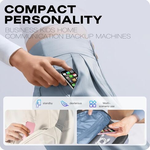 هاتف محمول صغير ذكي غير مقفل من الجيل الثالث، مزود بشاشة مقاس 3 بوصة، وبطاقتي SIM مزدوجتين في وضع الاستعداد. إنه هاتف احتياطي محمول، مناسب للأطفال والطلاب، (وردي) in Saudi Arabia