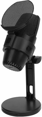 ميكروفون ألعاب SUNGOOYUE، كتم صوت سريع، مرشح بوب، ضوء ملون، ميكروفون مكثف USB للألعاب عبر الإنترنت، إلكترون منشئ المحتوى (أسود) in Kuwait