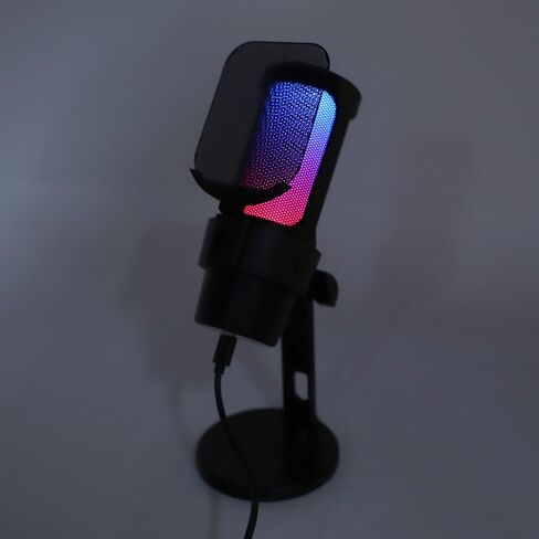 ميكروفون ألعاب SUNGOOYUE USB للكمبيوتر الشخصي مع نقل واجهة TYPEC للبودكاست وبث الفيديو وميكروفون الألعاب الحية (أسود) in Kuwait
