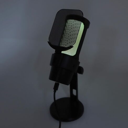 ميكروفون ألعاب SUNGOOYUE USB للكمبيوتر الشخصي مع نقل واجهة TYPEC للبودكاست وبث الفيديو وميكروفون الألعاب الحية (أسود) in Kuwait