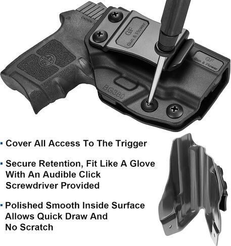 Bodyguard 380 Holster، IWB Kydex Holster متوافق مع M&P Bodyguard 380 Auto ومسدس ليزر متكامل، داخل حافظة حمل مخفية، Adj. غير قادر، Adj. الاحتفاظ، متوفر في كيديكس والبوليمر in Kuwait