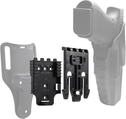 QLS Quick Locking System Kit,JOYFORCARE Polymer Platform Attachment, Locking Fork, Duty Receiver Plate & 2" Mid Ride Belt Loop 6070UBL - Compatible with Holsters & Tactical Accessories in Saudi Arabia