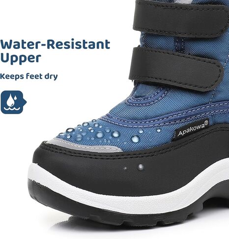 Apakowa Kid's Boys Girls Winter Snow Boots (Toddler/Little Kid) in Kuwait