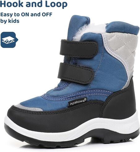 Apakowa Kid's Boys Girls Winter Snow Boots (Toddler/Little Kid) in Kuwait
