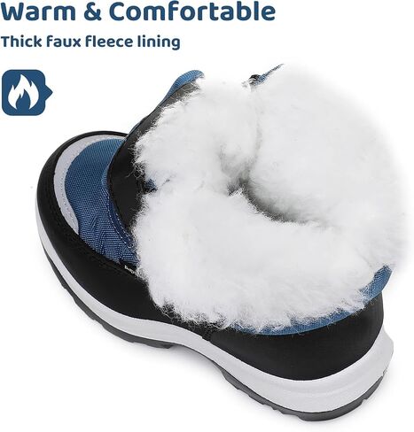 Apakowa Kid's Boys Girls Winter Snow Boots (Toddler/Little Kid) in Kuwait