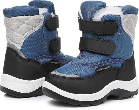 Apakowa Kid's Boys Girls Winter Snow Boots (Toddler/Little Kid) in Kuwait