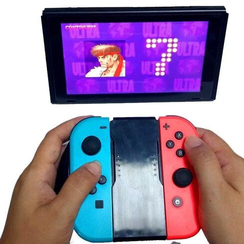 مقبض Joy Con لجهاز Nintendo Switch OLED مع محطة شحن، وقبضة يد مريحة لوحدة التحكم مع راحة معززة، وعقد آمن وغير قابل للانزلاق للتبديل/التبديل OLED JoyCons in Kuwait