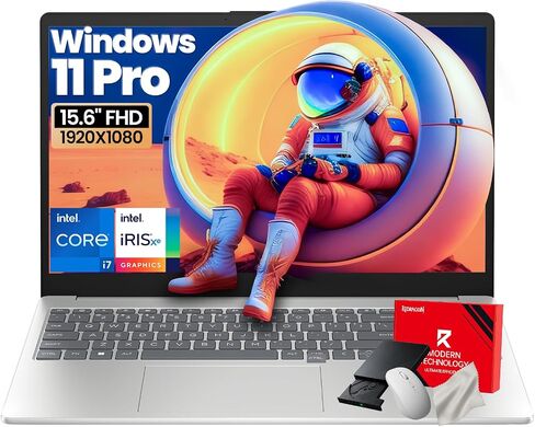 HP 250 G10 15.6" FHD Business Laptop Computer - Intel 10-Core i7-1355U Processor(Up to 5.0GHz), Intel Iris Xᵉ Graphics, 16GB RAM, 512 GB SSD, HDMI, Webcam, Wi-Fi 6, Windows 11 Pro, w/Accessoires in Saudi Arabia