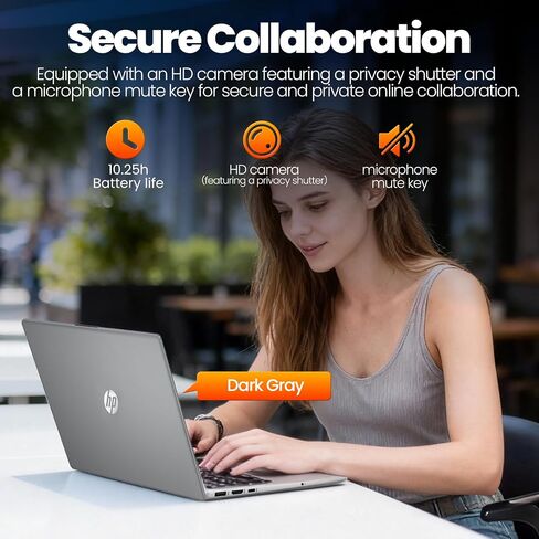 HP 250 G10 15.6" FHD Business Laptop Computer - Intel 10-Core i7-1355U Processor(Up to 5.0GHz), Intel Iris Xᵉ Graphics, 16GB RAM, 512 GB SSD, HDMI, Webcam, Wi-Fi 6, Windows 11 Pro, w/Accessoires in Saudi Arabia