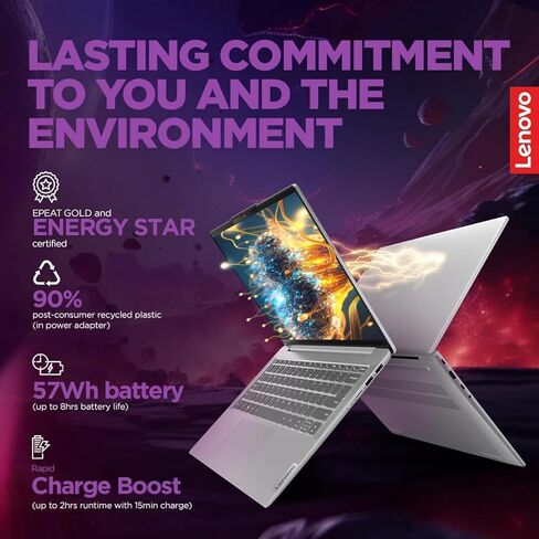Lenovo IdeaPad 15.6 inch Laptop Computer with Microsoft 365 Home and Business • 20GB RAM • 1TB PCIe SSD • Intel Core • Wi-Fi 6 • 1TB Cloud Storage • 11HR Battery • Windows 11 • WOWPC Recovery USB in Saudi Arabia