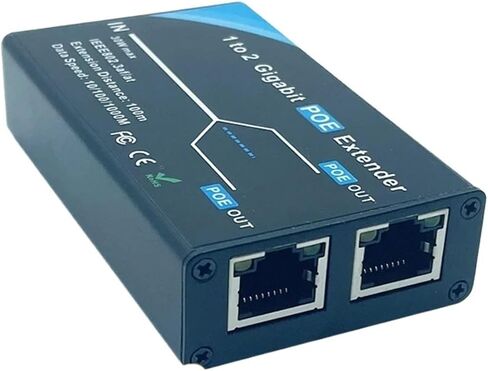 موسع Gigabit بمنفذين POE، IEEE 802.3af/at PoE 10/100/1000Mbps(2 Port 1000M) in Kuwait
