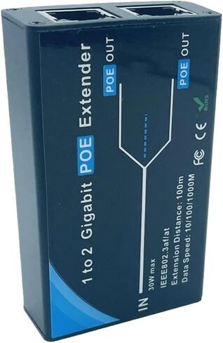 موسع Gigabit بمنفذين POE، IEEE 802.3af/at PoE 10/100/1000Mbps(2 Port 1000M) in Kuwait