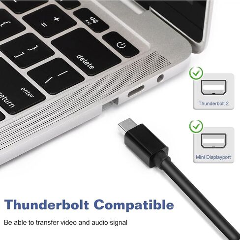 محول Mini DisplayPort إلى HDMI لجهاز Dell Latitude E7450 Ultrabook Mini DP إلى HDMI محول متوافق مع MacBook Air/Pro وMicrosoft Surface Pro/Dock وجهاز العرض والمزيد (عبوة من قطعتين) in Saudi Arabia