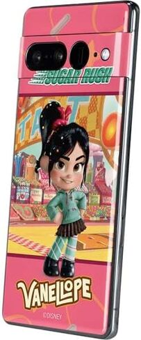 ملصق هاتف Skinit متوافق مع Google Pixel 7 Pro - تصميم ديزني Wreck-it Ralph Vanellope Sugar Rush المرخص رسميًا in Saudi Arabia
