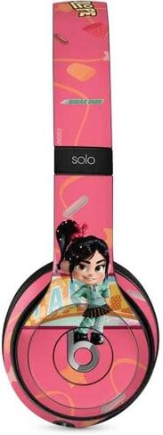 غلاف صوتي من Skinit متوافق مع Beats Solo 2 Wired - تصميم ديزني Wreck-it Ralph Vanellope Sugar Rush المرخص رسميًا in Saudi Arabia