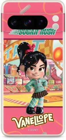 Skinit Decal Phone Skin Compatible with Google Pixel 8 Pro - Officially Licensed Disney Wreck-it Ralph Vanellope Sugar Rush Design in Saudi Arabia