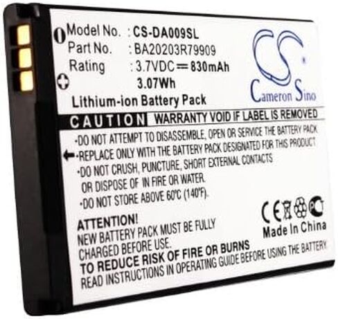 XSP 830mAh Replacement Battery for Creative Zen Micro Photo Part NO Creative BA20203R79909 DAA-BA0009 Parts Battery Batteries in Saudi Arabia