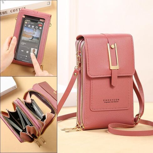 Fashionable, Multifunctional, Multi Card Holder, And Multi-level Mobile Phone Bag Pouch For Iphone 15 14 13 12 11 Pro Max 13 12 Mini XXS XR XS Max 6 7 8 Plus Case PU Leather Flip Cover in Saudi Arabia