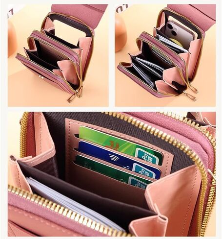 Fashionable, Multifunctional, Multi Card Holder, And Multi-level Mobile Phone Bag Pouch For Iphone 15 14 13 12 11 Pro Max 13 12 Mini XXS XR XS Max 6 7 8 Plus Case PU Leather Flip Cover in Saudi Arabia