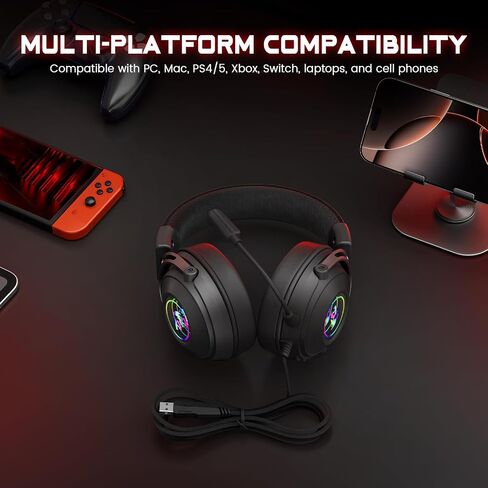 Redragon S101MKS Wireless Gaming Keyboard Mouse Combo & H389 Wired RGB Gaming Headset in Saudi Arabia