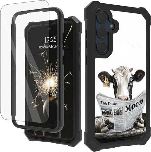 Case for Samsung Galaxy A36 5G with Tempered Glass Screen Protector, Full-Body Protective Shockproof Rugged Bumper Durable Phone Cover Case for Samsung A36 5G, Camo American Flag in Saudi Arabia