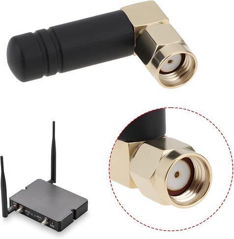 2Pcs Mini Rubber SMA-J Pin Stecker 3dBi 2.4GHz 50 Ohms for Routing 8x30mm in Saudi Arabia