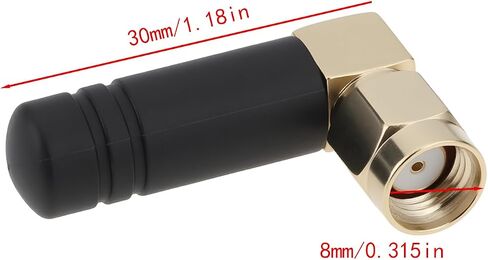 2Pcs Mini Rubber SMA-J Pin Stecker 3dBi 2.4GHz 50 Ohms for Routing 8x30mm in Saudi Arabia