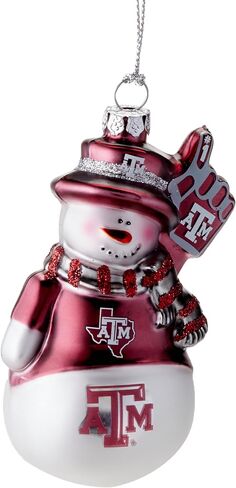 NCAA Glitter Snowman Ornament in Saudi Arabia