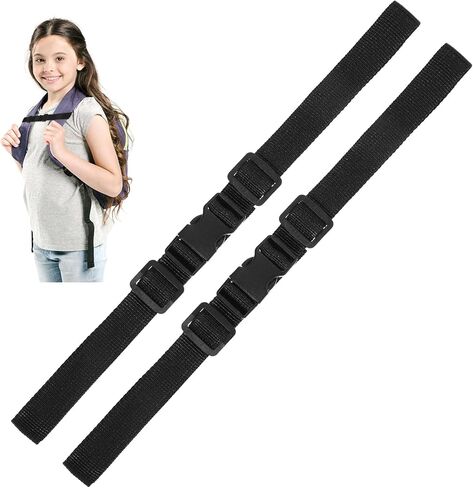 Backpack Chest Strap, Adjustable Backpack Sternum Strap Replacement Sternum Straps for Backpacks Chest Strapss with Snap Buckles Fabric Backpacks Straps for Outdoor Travel Hiking Camping in Kuwait