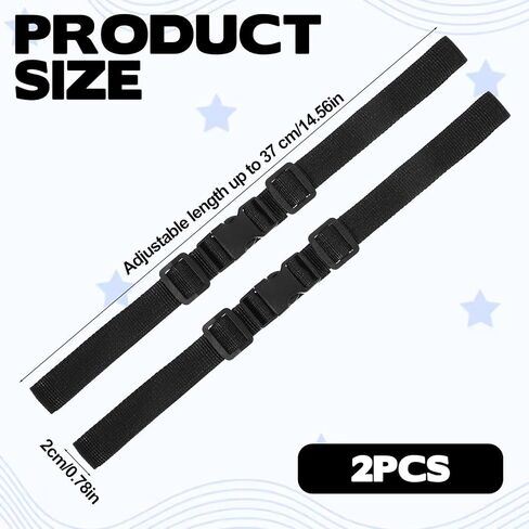 Backpack Chest Strap, Adjustable Backpack Sternum Strap Replacement Sternum Straps for Backpacks Chest Strapss with Snap Buckles Fabric Backpacks Straps for Outdoor Travel Hiking Camping in Kuwait