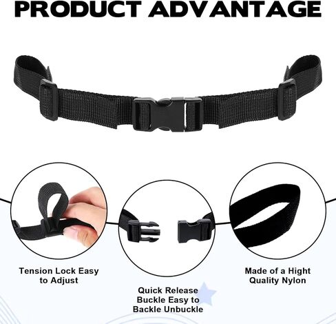 Backpack Chest Strap, Adjustable Backpack Sternum Strap Replacement Sternum Straps for Backpacks Chest Strapss with Snap Buckles Fabric Backpacks Straps for Outdoor Travel Hiking Camping in Kuwait