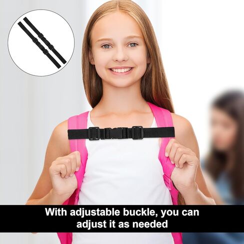 Backpack Chest Strap, Adjustable Backpack Sternum Strap Replacement Sternum Straps for Backpacks Chest Strapss with Snap Buckles Fabric Backpacks Straps for Outdoor Travel Hiking Camping in Kuwait