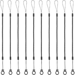 10 Pcs Pen Leash Elastic Tether Coil Lanyard for Clipboard Stylus Pens with Silicone Ring for Tethering Drawing Pen to Touchscreen Pencil Chain Cord for Tablet Touchscreen Drawing Pens Holder (Black) in Kuwait