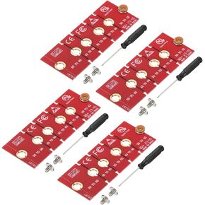 PATIKIL M2 NVME SSD نقل بطاقة محول ممتدة 2230 2242 2260 2280، 2 قطعة محول تمديد M.2 يتغير إلى حجم طويل مع مفكات لمقاهي الإنترنت في المنزل والمكتب، أحمر in Kuwait
