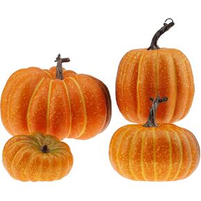 Gresorth 15 cm Fake Pumpkin Yellow Artificial Food Halloween Christmas Decoration in Kuwait