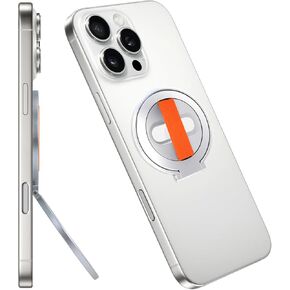 مقبض هاتف مغناطيسي Grat 2 Lite، [حزام إصبع مرن] حامل حلقة للهاتف، متوافق مع سلسلة Magsafe iPhone 16 15 14 13 12 Pro max، أسود in Kuwait