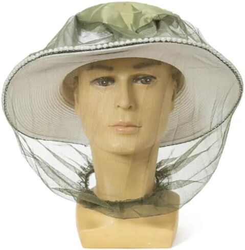 1PC Mosquito Hat Mask Head Cover,Hiking Fishing Climbing, Protecting from Bee,Camping Essentials,Patio-Clearance Deals in Saudi Arabia