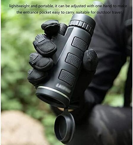 12x50 Monocular Telescope with Smartphone Holder & Tripod - BAK-4 Prism & FMC Lens for Wildlife and Bird Watching in Saudi Arabia