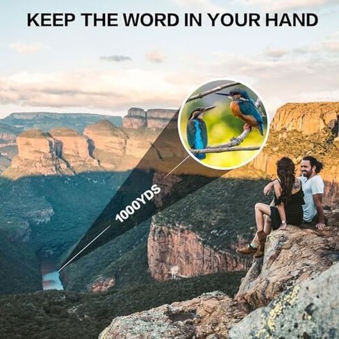 12x42 HD Waterproof Monocular Telescope with Phone Holder & Tripod - Compact Fogproof Scope for Bird Watching, Hunting & Travel in Saudi Arabia
