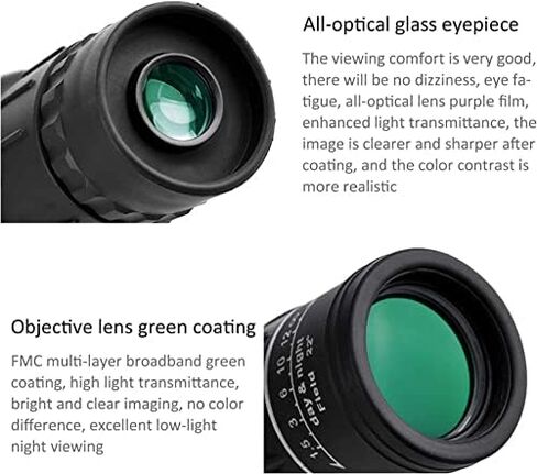 High Definition Monocular Telescope with Smartphone Holder for Camping and Travel Photography in Saudi Arabia