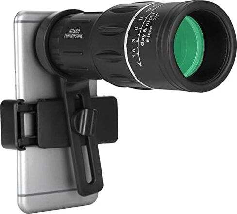 High Definition Monocular Telescope with Smartphone Holder for Camping and Travel Photography in Saudi Arabia
