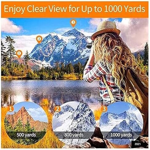 تلسكوب أحادي العين مقاوم للماء بدقة 4K HD 10-300x40mm مع حامل للهواتف الذكية وحامل ثلاثي القوائم لمشاهدة الطيور والمشي لمسافات طويلة in Saudi Arabia